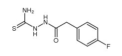 2-[(4-fluorophenyl)acetyl]hydrazinecarbothioamide结构式