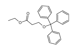 3-trityloxy-propionic acid ethyl ester Structure