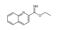 quinoline-2-carboximidic acid ethyl ester Structure
