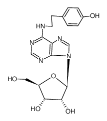 N6-(p-Hydroxyphenethyl)adenosine Structure