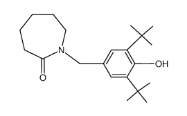 1-(3,5-Di-tert-butyl-4-hydroxy-benzyl)-azepan-2-one结构式