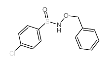 4-chloro-N-phenylmethoxy-benzenesulfinamide structure