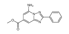 5-Amino-2-phenyl-[1,2,4]triazolo[1,5-a]pyridine-7-carboxylic Acid Methyl Ester结构式