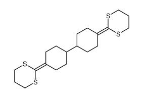 2-[4-[4-(1,3-dithian-2-ylidene)cyclohexyl]cyclohexylidene]-1,3-dithiane Structure