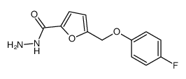 5-[(4-Fluorophenoxy)methyl]-2-furohydrazide结构式