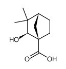 2-hydroxy-3,3-dimethyl-norbornane-1-carboxylic acid Structure
