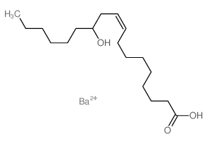 9-Octadecenoic acid,12-hydroxy-, barium salt (2:1), (9Z,12R)- structure