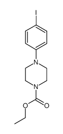 4-(4'-iodophenyl)-piperazine-1-carboxylic acid ethyl ester Structure