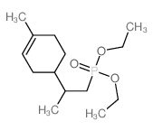 4-(1-diethoxyphosphorylpropan-2-yl)-1-methyl-cyclohexene结构式