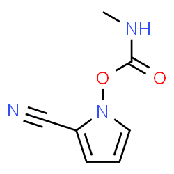 1H-Pyrrole-2-carbonitrile,1-[[(methylamino)carbonyl]oxy]-(9CI) structure