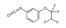 m-(1,1,2,2-tetrafluoroethoxy)phenyl isocyanate structure