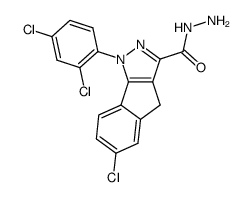 6-chloro-1-(2',4’-dichlorophenyl)-1,4-dihydroindeno[1,2-c]pyrazole-3-carbohydrazide Structure