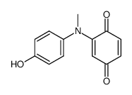 2-(p-Hydroxy-N-methylanilino)-1,4-benzochinon结构式