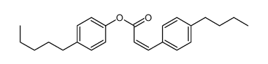 (4-pentylphenyl) 3-(4-butylphenyl)prop-2-enoate结构式
