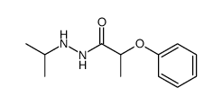 2-Phenoxy-propionic acid N'-isopropyl-hydrazide结构式