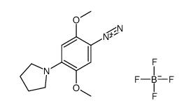 2,5-dimethoxy-4-pyrrolidin-1-ylbenzenediazonium,tetrafluoroborate结构式