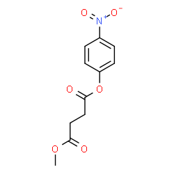 Methyl 4-nitrophenyl succinate structure