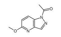 1-acetyl-5-methoxy-1H-pyrazolo[4,3-b]pyridine结构式