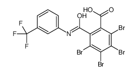 2,3,4,5-tetrabromo-6-[[3-(trifluoromethyl)phenyl]carbamoyl]benzoic acid结构式