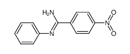 BENZENECARBOXIMIDAMIDE,4-NITRO-N-PHENYL- Structure