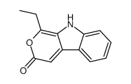 1-ethyl-pyrano(3,4-b)indol-3-one结构式