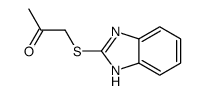 1-(1H-benzimidazol-2-ylsulfanyl)propan-2-one结构式