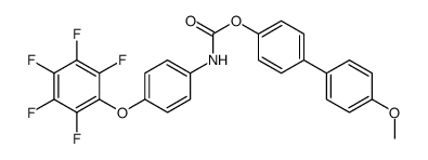 [4-(4-methoxyphenyl)phenyl] N-[4-(2,3,4,5,6-pentafluorophenoxy)phenyl]carbamate Structure