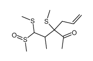 3-(2-methanesulfinyl-1-methyl-2-methylsulfanyl-ethyl)-3-methylsulfanyl-hex-5-en-2-one Structure