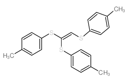 Benzene,1,1',1''-[1-ethenyl-2-ylidenetris(thio)]tris[4-methyl-结构式