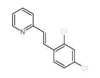 2-[2-(2,4-dichlorophenyl)ethenyl]pyridine structure