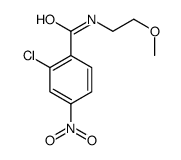 2-chloro-N-(2-methoxyethyl)-4-nitrobenzamide结构式