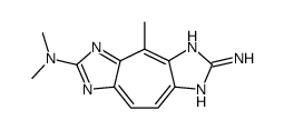 1H-Cyclohepta(1,2-d:4,5-d')diimidazole-2,6-diamine, N6,N6,4-trimethyl Structure