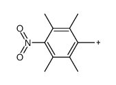 2,3,5,6-Tetramethyl-4-nitrobenzylkation结构式