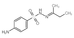 4-amino-N-(butan-2-ylideneamino)benzenesulfonamide结构式