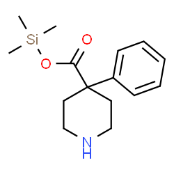 4-Phenyl-4-piperidinecarboxylic acid trimethylsilyl ester structure