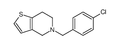 5-[(4-chlorophenyl)methyl]-6,7-dihydro-4H-thieno[3,2-c]pyridine结构式