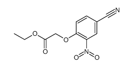 ethyl 2-(4-cyano-2-nitrophenoxy)acetate Structure