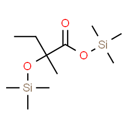 2-Methyl-2-[(trimethylsilyl)oxy]butyric acid trimethylsilyl ester Structure