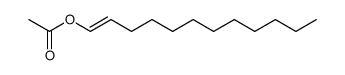 Acetic acid 1-dodecenyl ester structure