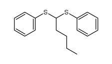 1,1-bis-phenylsulfanyl-pentane Structure