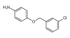 4-[(3-chlorophenyl)methoxy]aniline结构式