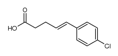 trans-5-(p-chloro-phenyl)-pent-4-enoic acid结构式