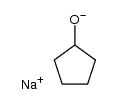 sodium cyclopentanolate Structure