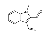 1-methyl-3-vinyl-indole-2-carbaldehyde结构式