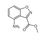 1,2-Benzisoxazole-3-carboxylicacid,4-amino-,methylester(9CI)结构式