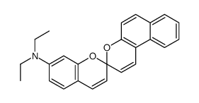 N,N-diethylspiro[2H-1-benzopyran-2,3'-[3H]naphtho[2,1-b]pyran]-7-amine结构式