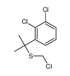 1,2-dichloro-3-[2-(chloromethylsulfanyl)propan-2-yl]benzene结构式