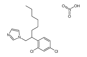 1-[2-(2,4-dichlorophenyl)octyl]imidazole,nitric acid Structure