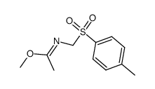 methyl N-(tosylmethyl)acetimidate Structure