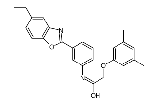 Acetamide, 2-(3,5-dimethylphenoxy)-N-[3-(5-ethyl-2-benzoxazolyl)phenyl]- (9CI)结构式
